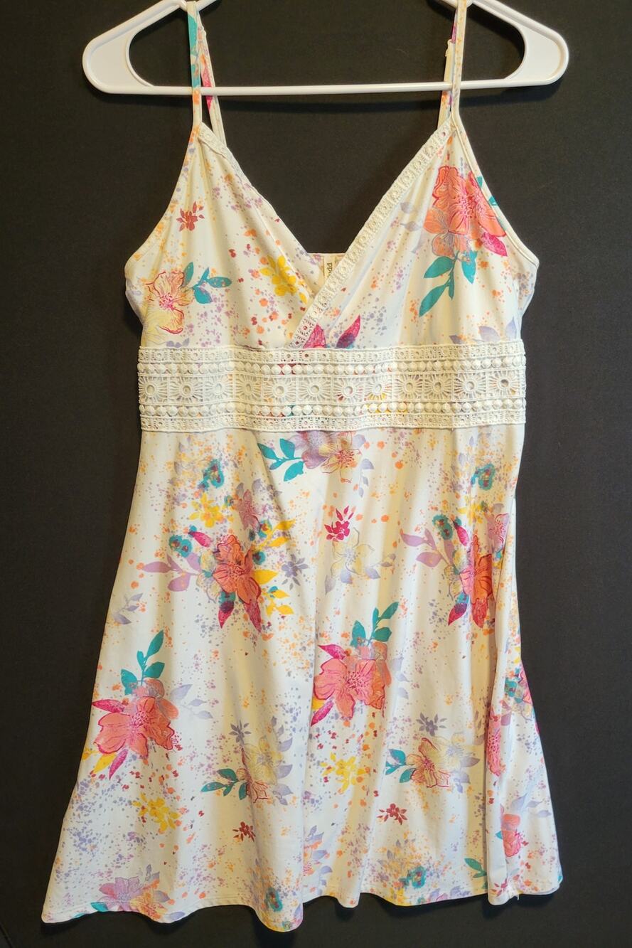 Y2K Mudd Floral Splatter Sundress - Women's Size Large